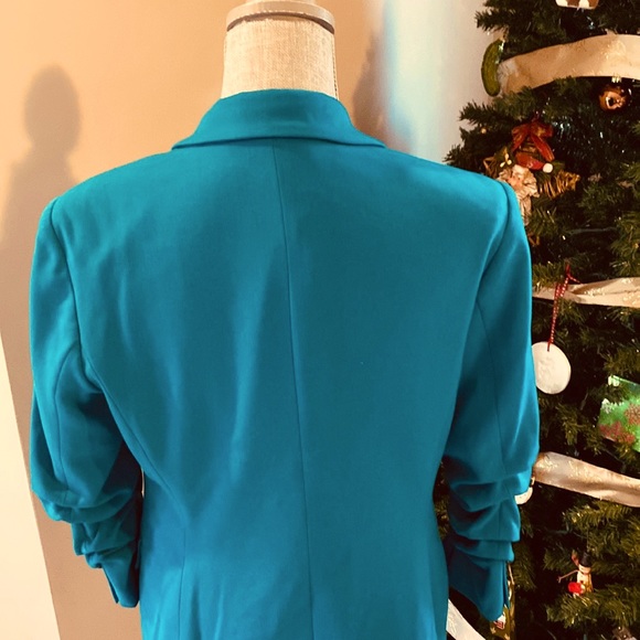 *SOLD on ♏️* MICHAEL by Michael Kors Womens Turquoise Blazer - Picture 9 of 10